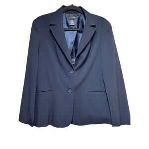 East 5th Long Sleeve Sports Blazer Blue Women's Size 14‎